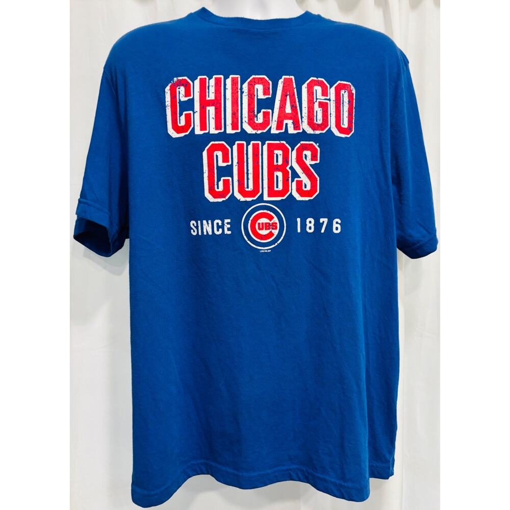 Chicago Cubs MLB Genuine Merchandise Blue Graphic T-Shirt Mens XL Baseball